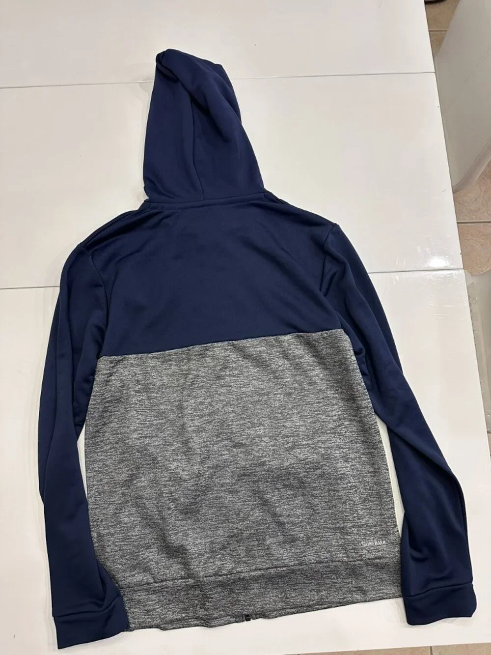 Adidas NHL New York Rangers Colorblock Full Zip Hoodie Blue Gray Men S